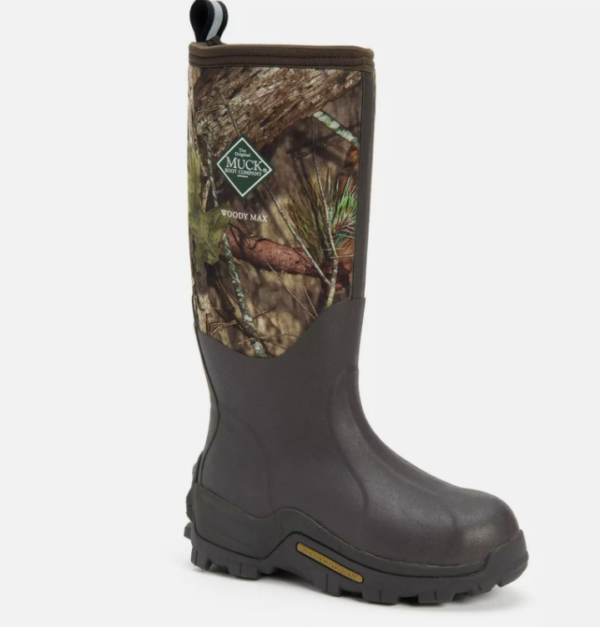 Warm, Dry, & Rugged: Muck Boots Woody Max Mossy Oak Wellington Boots