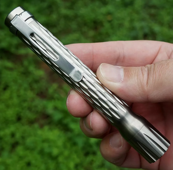 Titanium Titan: Tactical Flashlight for Outdoor Adventures & EDC - Image 2